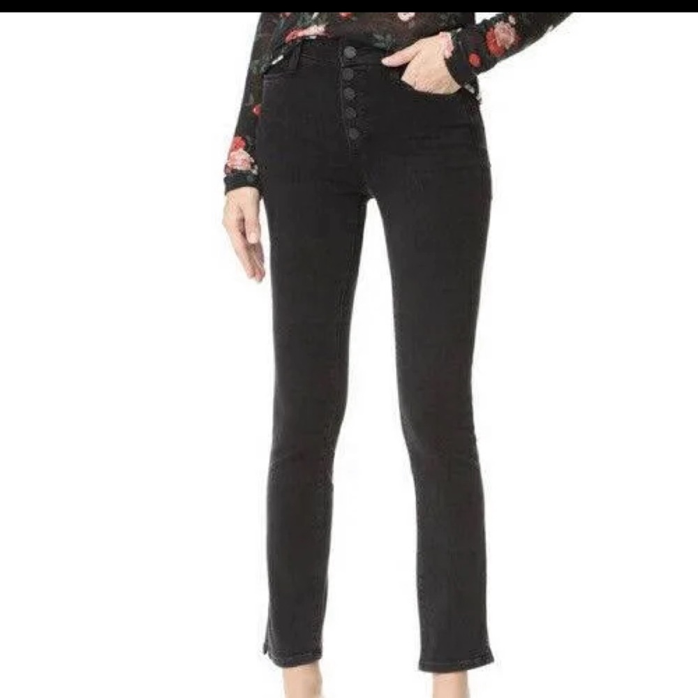 Paige Hoxton Ankle Peg Exposed Button Fly Jeans 28